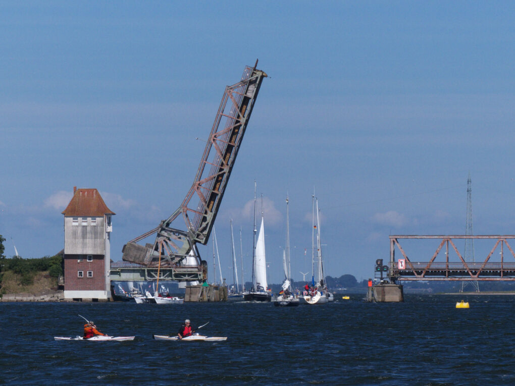 4 Videos von der Schleibrücke Lindaunis